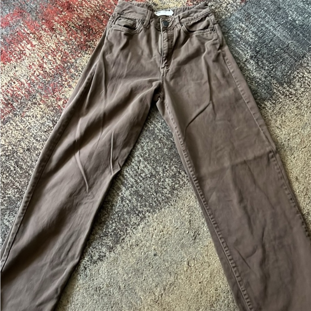 Brown Casual Pants